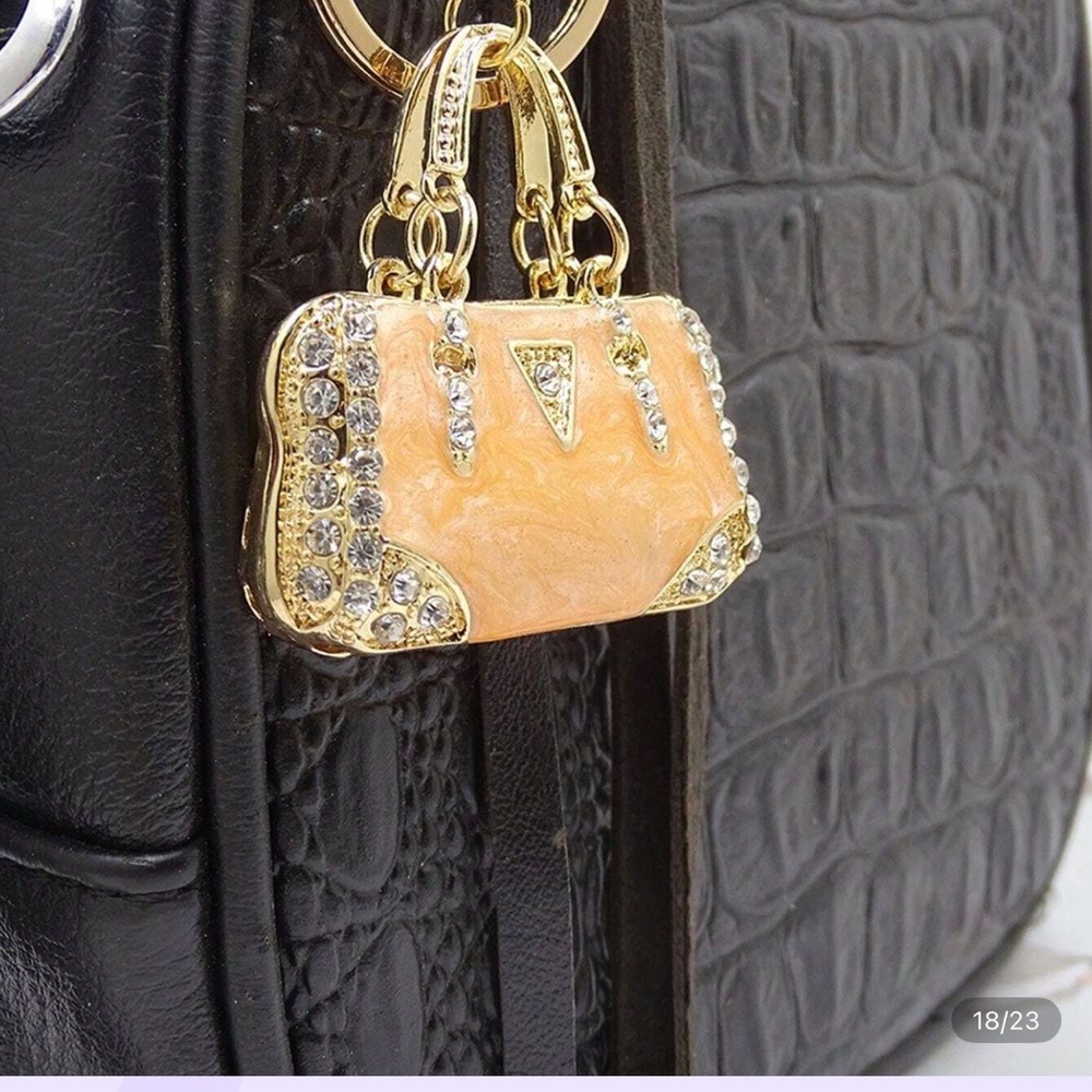 Elegant Gold Women's Bag charm/ keychain